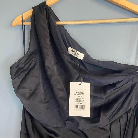 Showpo Felt So Happy Dress In Navy NWT - Picture 5 of 11